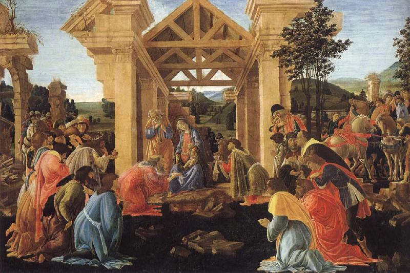 Sandro Botticelli Konungarnas worship France oil painting art